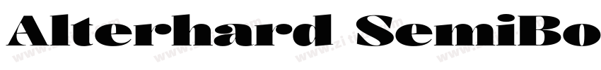 Alterhard SemiBold字体转换